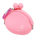 Yellow silicone dog treat bag with hook and loop closure for training and walks