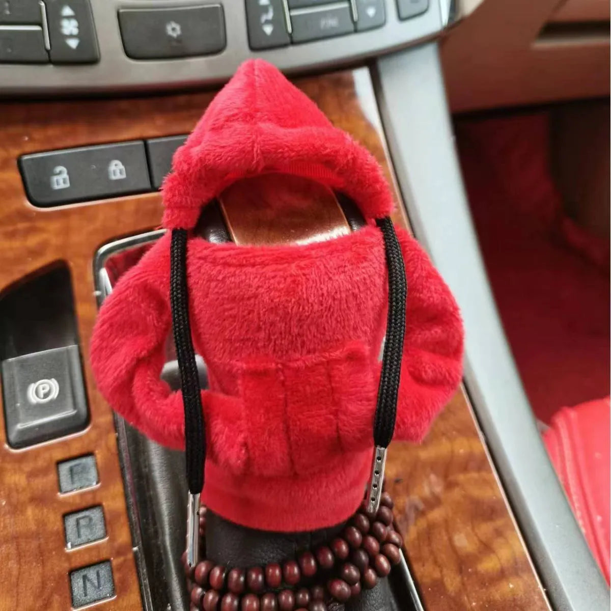 Velvet car gear handle sleeve in Dutch velvet fabric showing colour and fit options