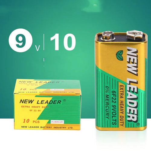 Xinlida 9V alkaline battery 6F22 model with snap terminals for wireless microphones