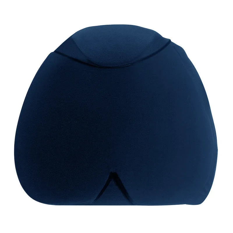 Simple solid colour cold compress cap in polyester, shown in black, dark blue, and pink.