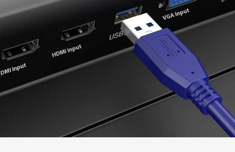 USB 3.0 male-to-male data cable with nickel-plated connectors for external hard drive connection