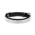 Velvet suede cat collar with rhinestones, adjustable from 20 to 30 cm, in red, blue, purple, black, or pink