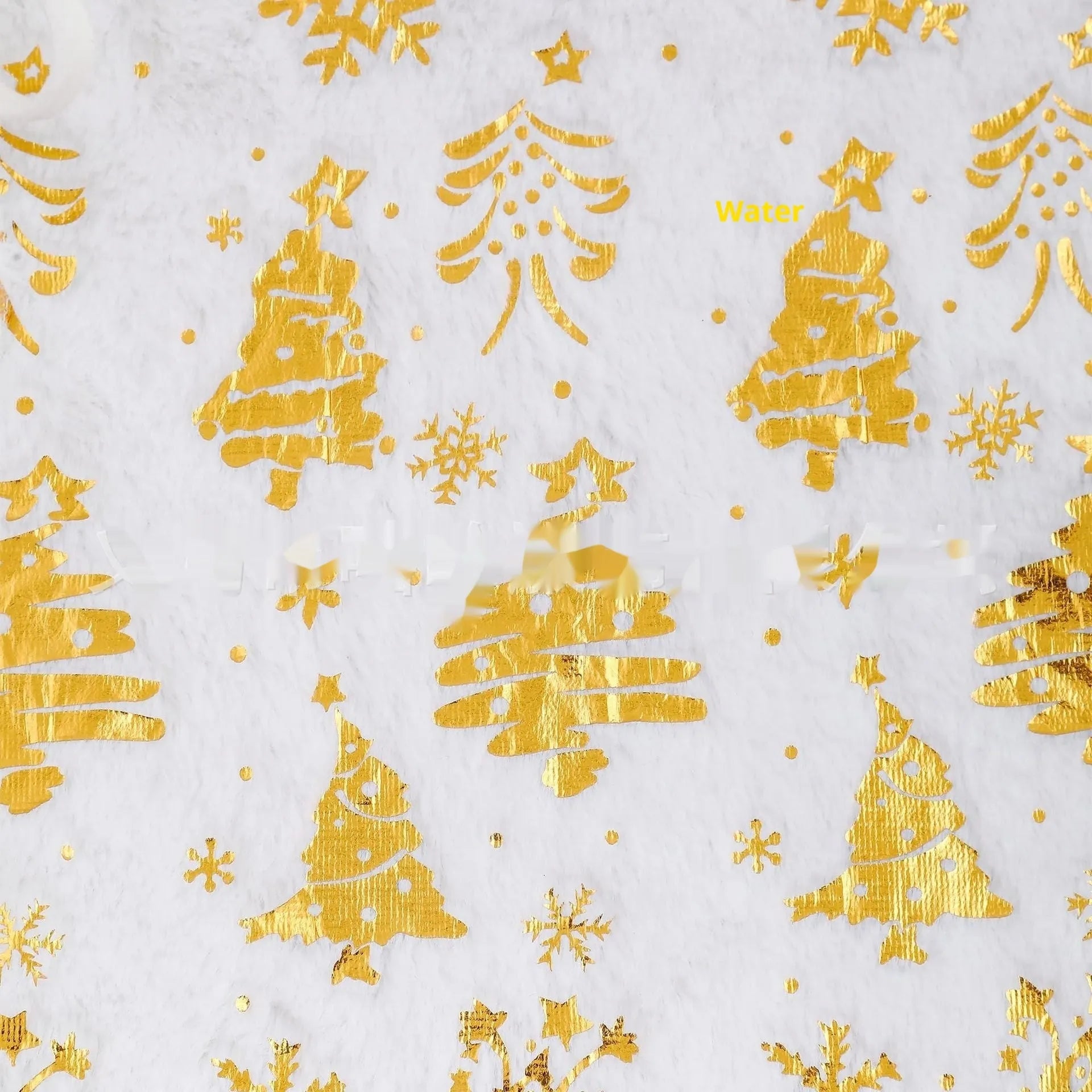 Plush Christmas tree floor mat in snowflake cedar style, available in 78cm 90cm 122cm 150cm sizes