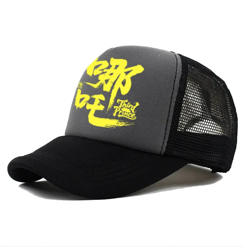 Men's polyester baseball cap in black, blue, green, grey, pink or white with adjustable strap