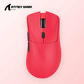 Attack Shark wireless three-mode mouse in black red or white for gaming and office