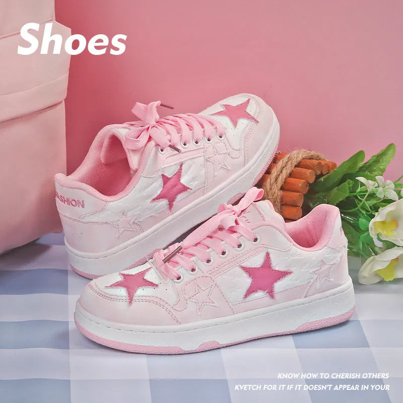 Denim unisex skateboard shoes with mesh lining and rubber sole in black, green, pink.