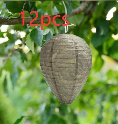 22 by 28 cm beehive style paper lantern with honeycomb design in photographic colour