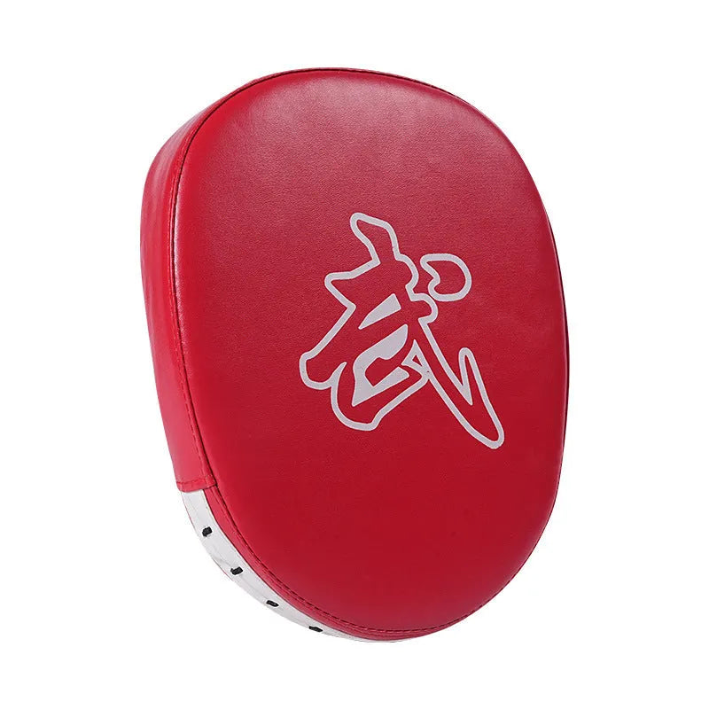 Vertical PU leather punch mitts for boxing and martial arts training with flat and curved design options