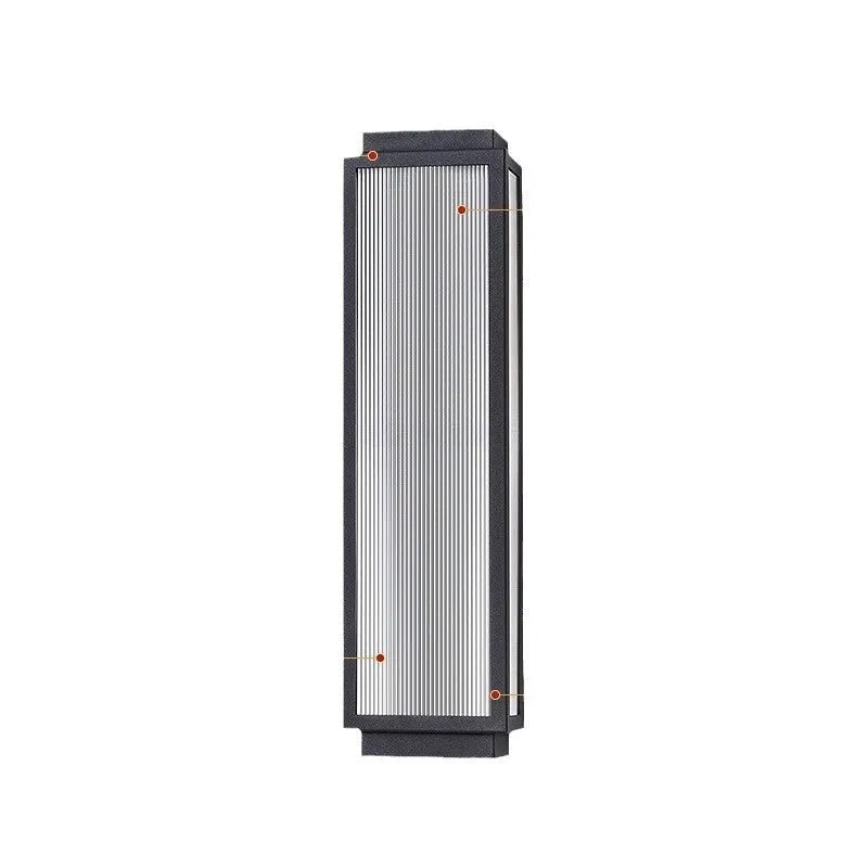 Stainless steel outdoor wall lamp with waterproof rating for garden installation