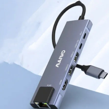Aluminium Steam Deck docking station with six ports including HDMI and Ethernet
