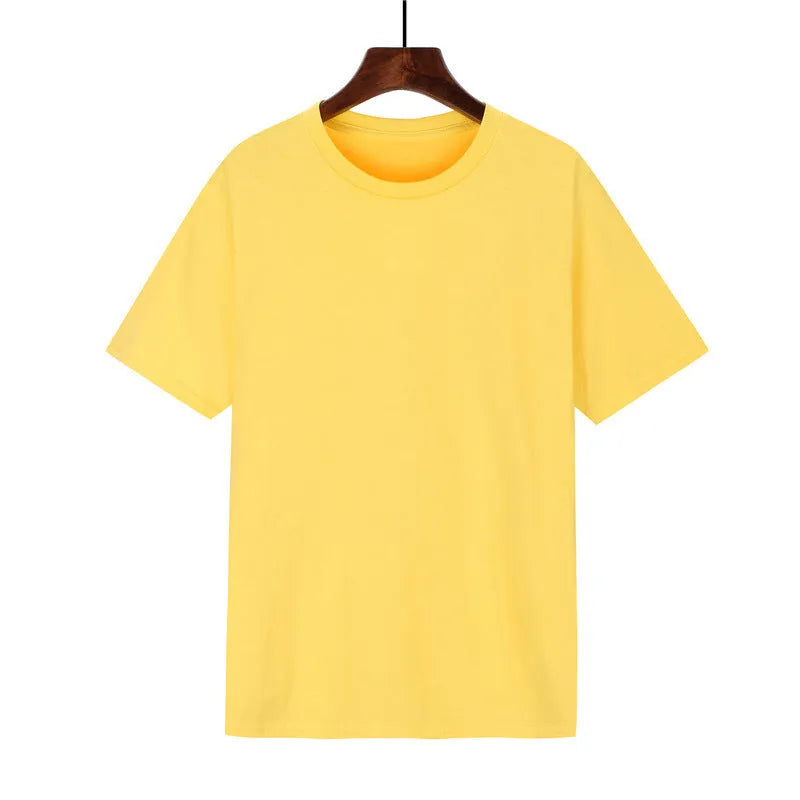 Men's loose fit cotton t-shirt in multiple colours showing printed design detail