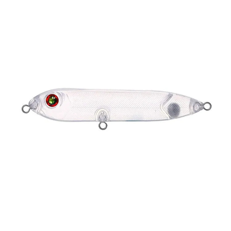 Transparent 9.5cm DIY fishing lure blank body with 7mm eye opening