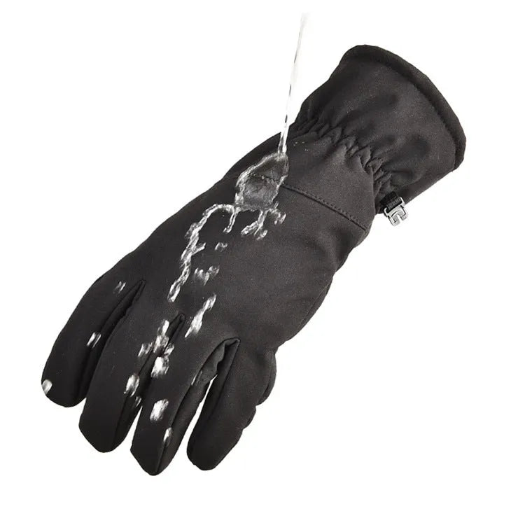 Outdoor tactical camouflage ski gloves with touchscreen fingertips and anti-slip palm