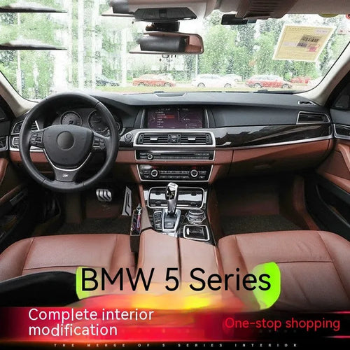 BMW 5 Series interior handle decorative trim stickers for F10 F18 models