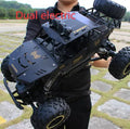 Large 4WD remote control climbing car with 2.4G wireless remote on off-road terrain
