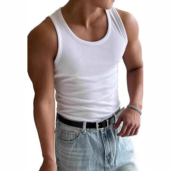 Men's tight-fit round neck workout t-shirt in polyester with wool lining