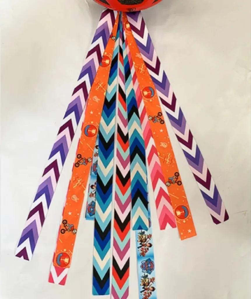 Children's helmet decorative streamer in multiple colour options for roller skating and balancing car safety gear