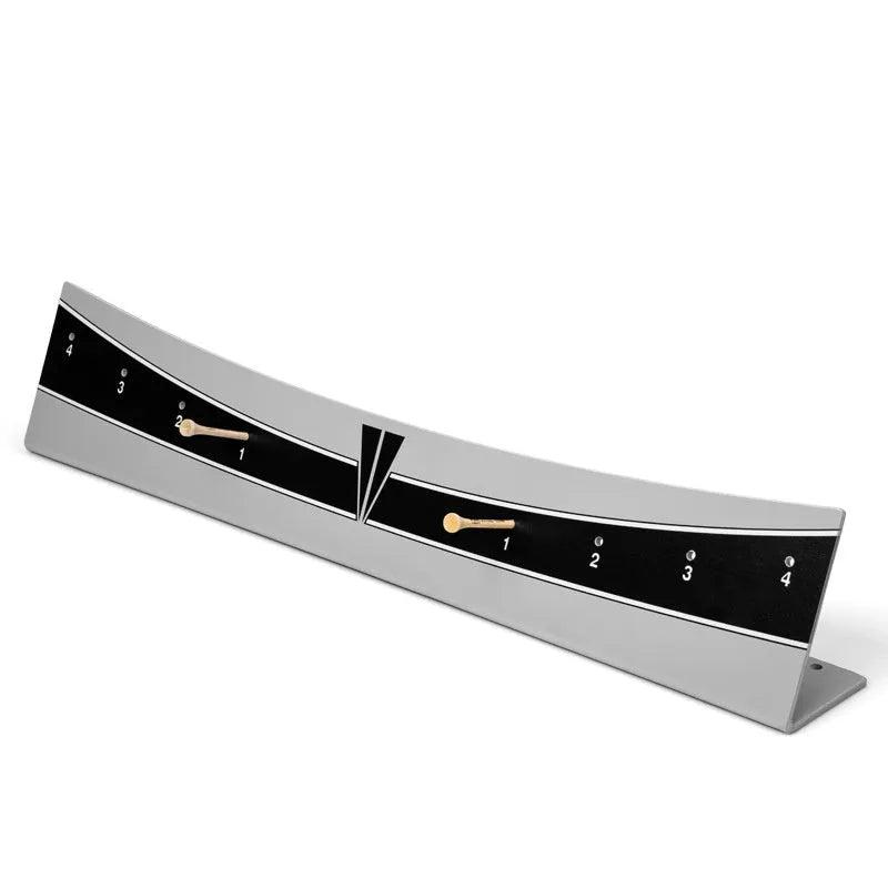 Adjustable golf putter trajectory balance simulator made from white PVC plastic