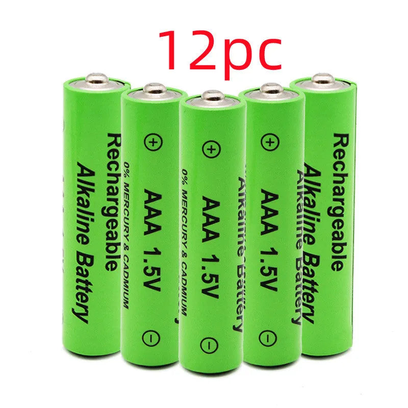 Alkaline rechargeable AA battery with 3000mAh capacity and 1.5V rating