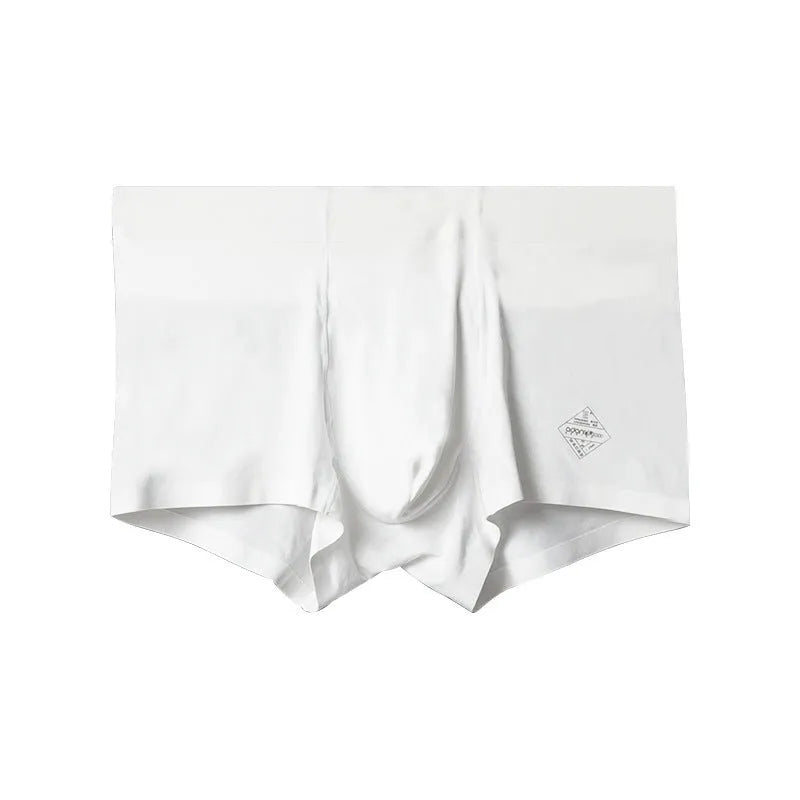 Men's seamless modal underwear in mid waist style showing hip lifting and body shaping design