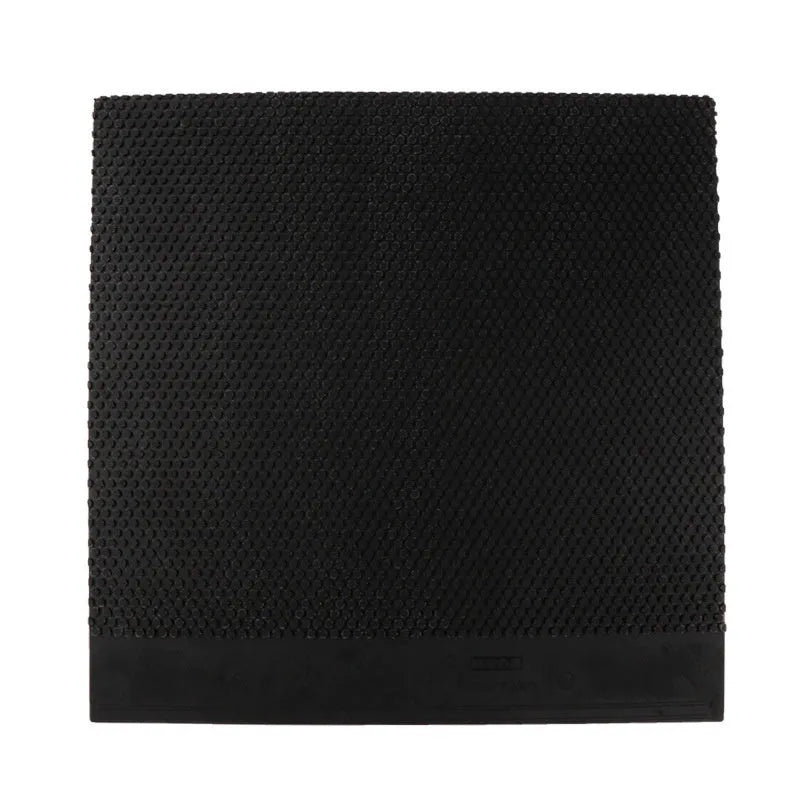 Flat uncut sheet of black table tennis rubber for small pimple racket replacement