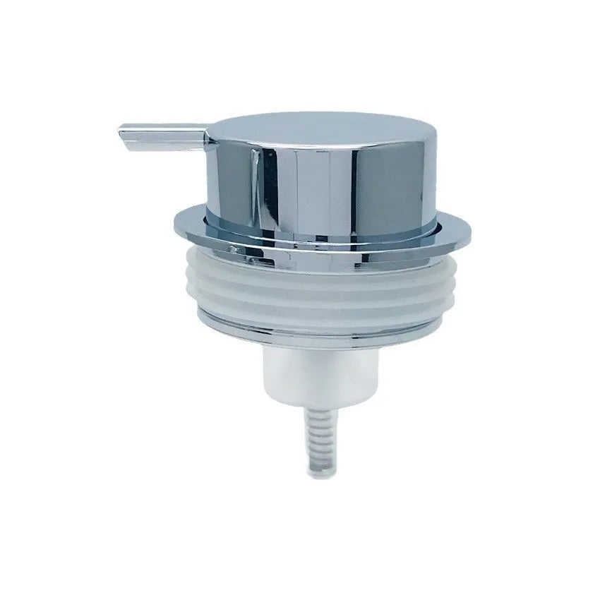 ABS plastic manual foam pump head for soap or cleanser in gold, silver, black, and Asian gold colours