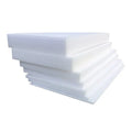 Large white rectangular EPE pearl cotton foam board showing its 10mm thickness edge.