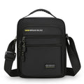 Men's nylon crossbody bag in green, black, dark blue, or grey colour with waterproof feature