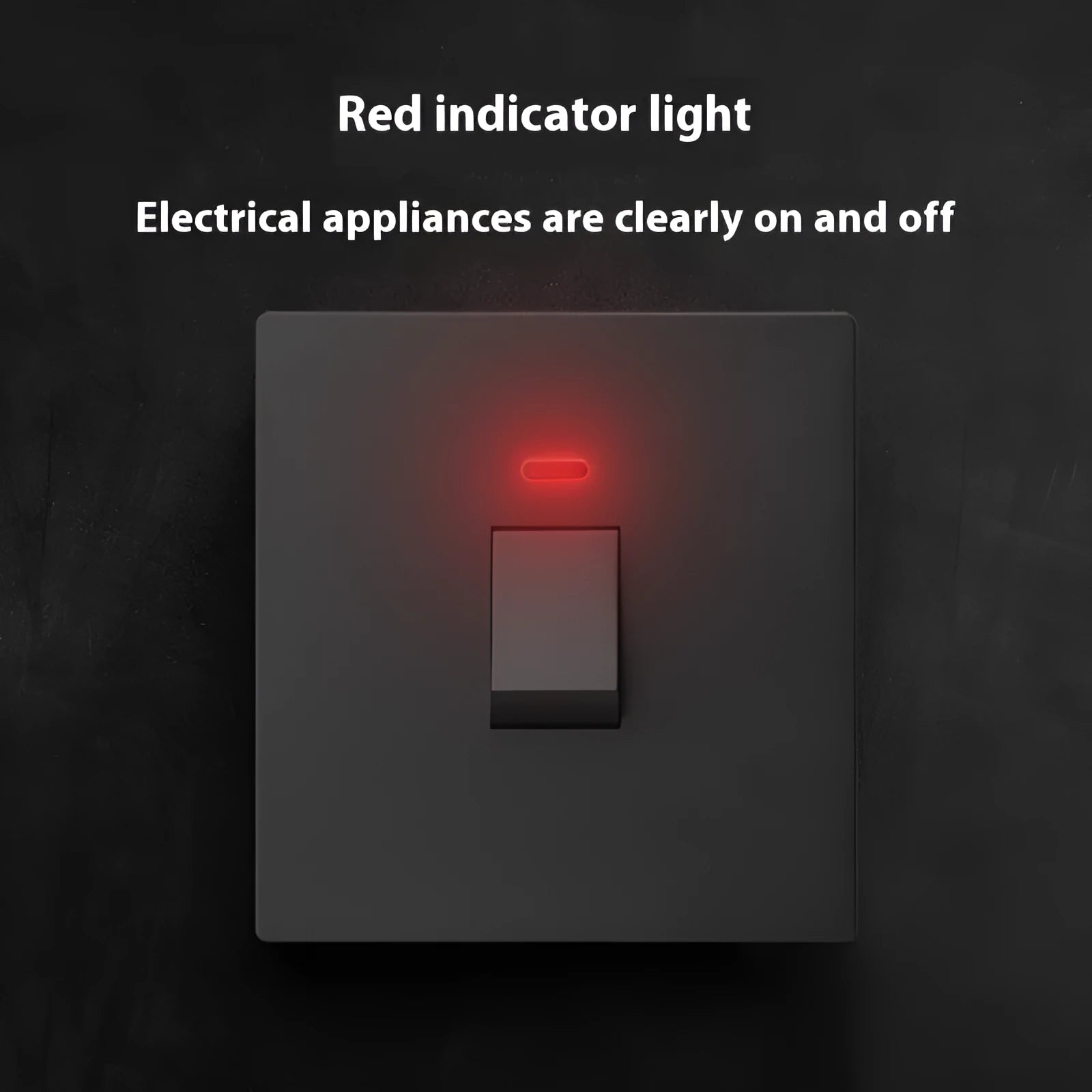 Gold, grey, and white 25A 45A high-current double-break switch with illuminated light panel.