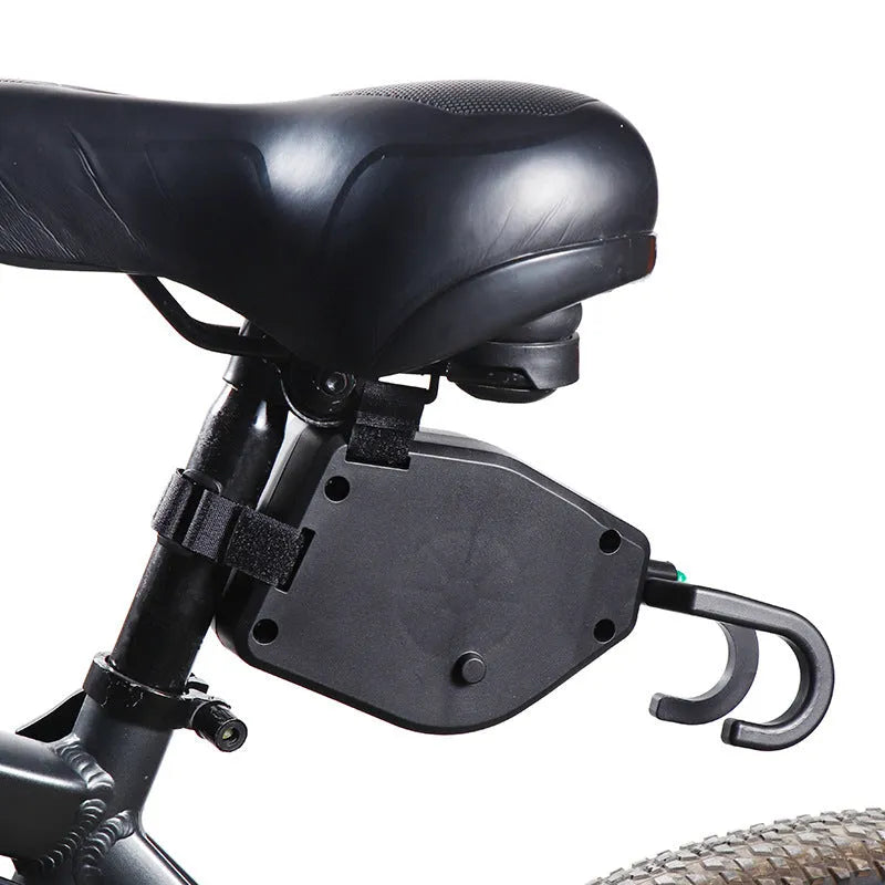 Black plastic bicycle trailer rope for connecting child trailers to adult bikes