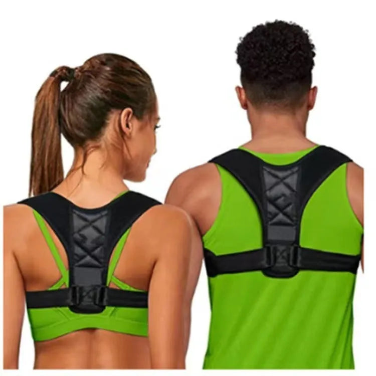 Nylon back correction band for posture improvement with breathable design