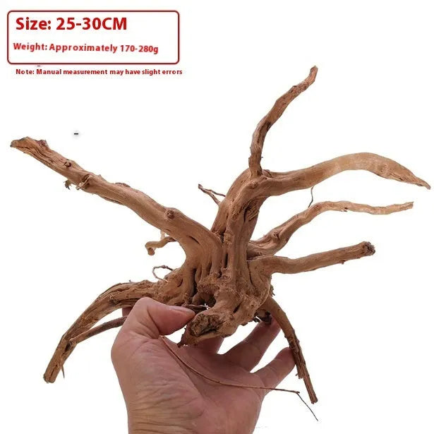Xiaoqi root natural wood aquarium ornament for fish tank scenery decoration in small size.