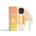 8g loose translucent sunscreen setting powder with SPF protection in cosmetic packaging