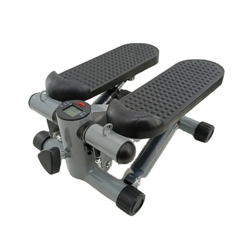 Silver grey hydraulic mini treadmill waist slimming equipment for home fitness
