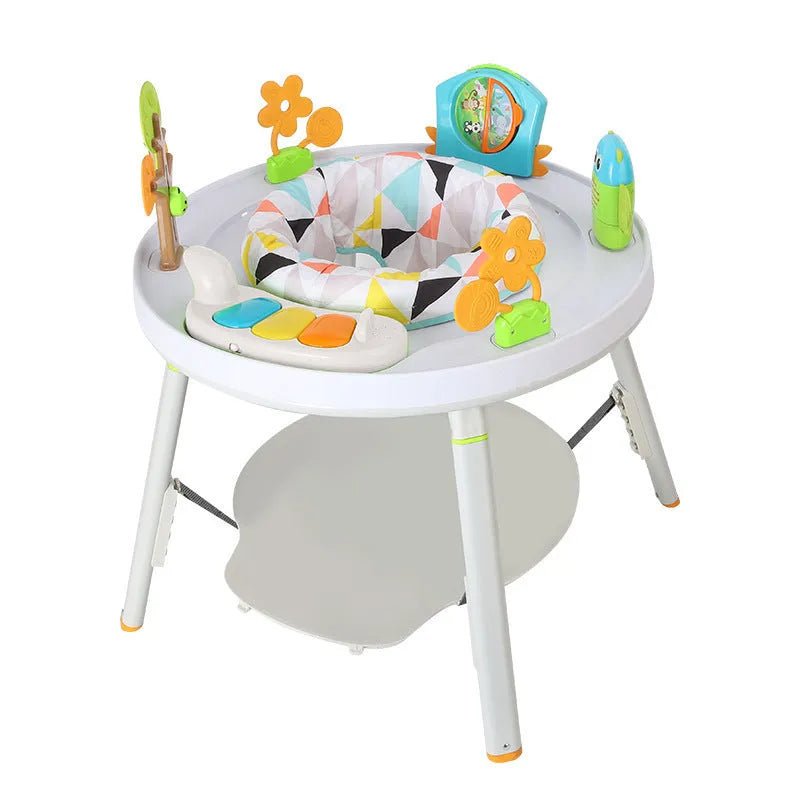 Baby jumping chair gymnastic rack in duck or lion design with interactive toys