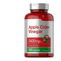 Bottle of 150 Health Vinegar Capsules containing apple cider vinegar dietary supplement tablets.