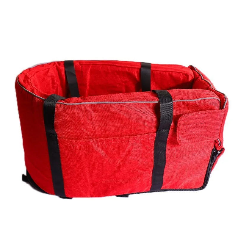 Outdoor cloth dog kennel in blue, suitable for car travel and as a pet bed.
