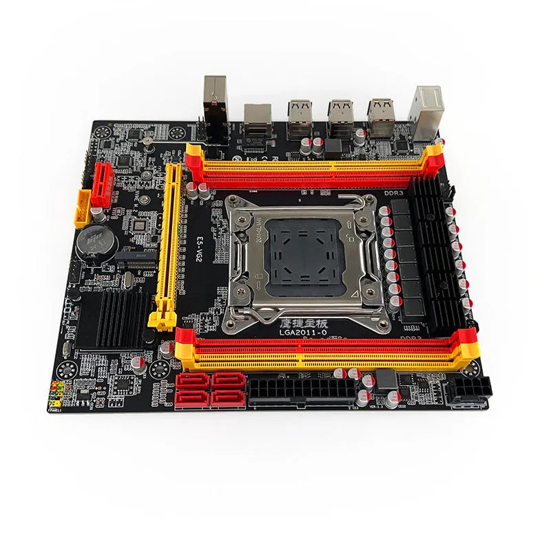 X79-VG2 desktop motherboard with LGA 2011 socket, DDR3 slots, PCIe 16X slot, and M.2 connector.