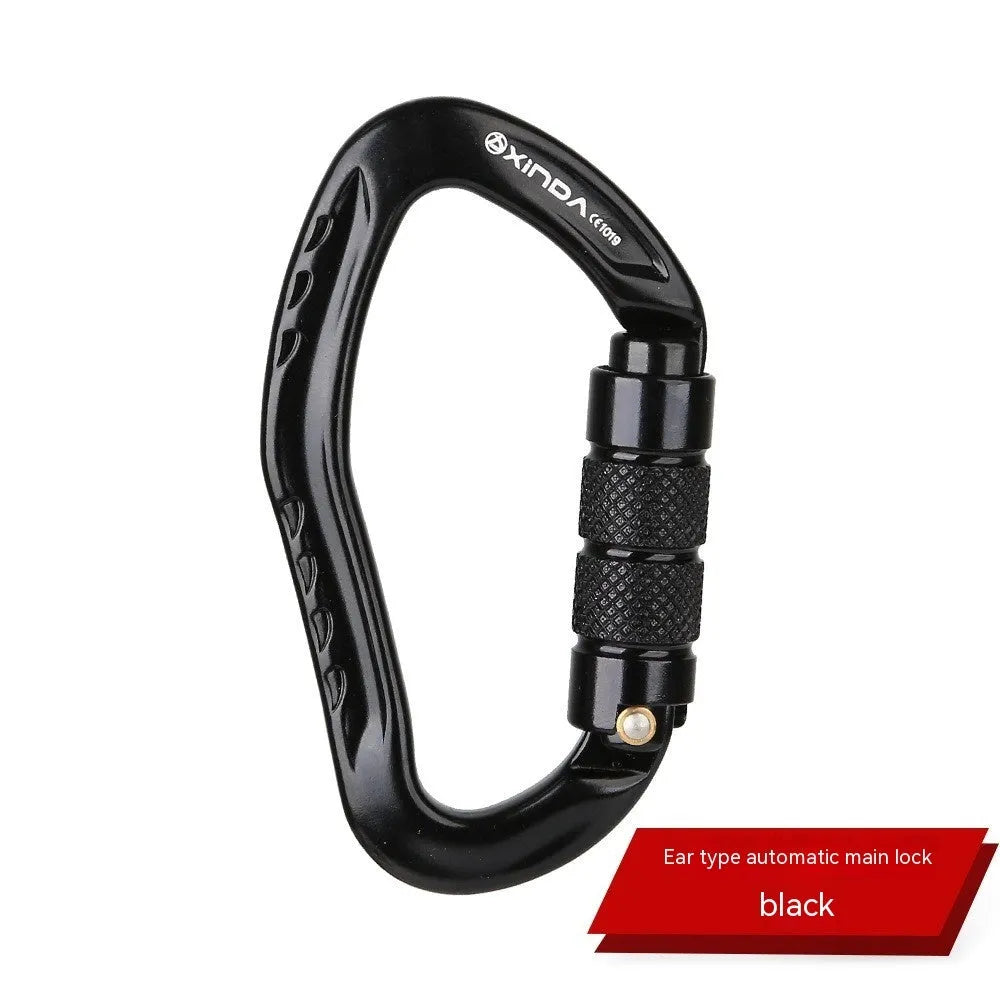 Automatic master lock climbing carabiner for outdoor rock climbing in five colour options