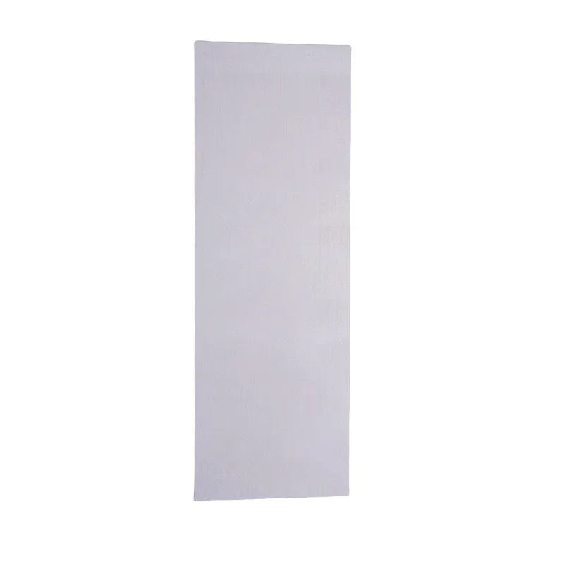 Stainless steel cake scraper with polygon patterns for buttercream texturing