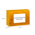 Turmeric cleansing mousse facial cleaning pad set with ginger granule soap and 30 pads