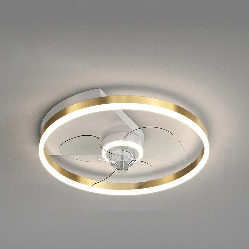 Modern Nordic ceiling lamp with iron body for children's rooms with integrated fan and LED lighting