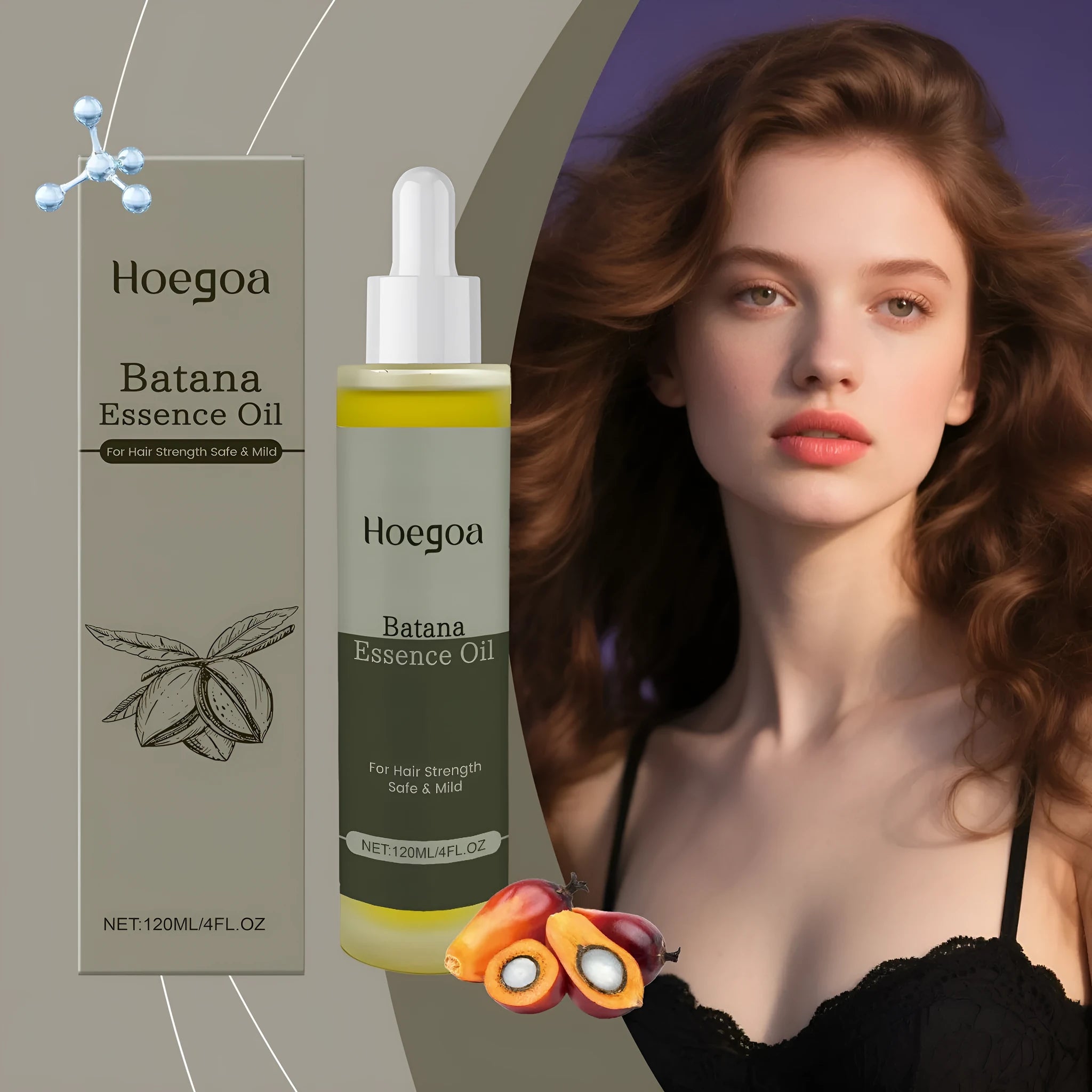 120ml bottle of scalp massage hair oil with ginger, rosemary and Platthana essential oils