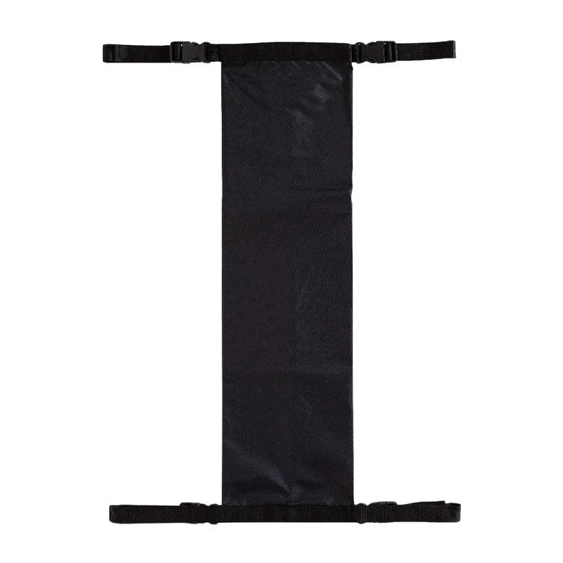 Black outdoor wheelchair pannier bag for oxygen cylinder transport in Nordic style
