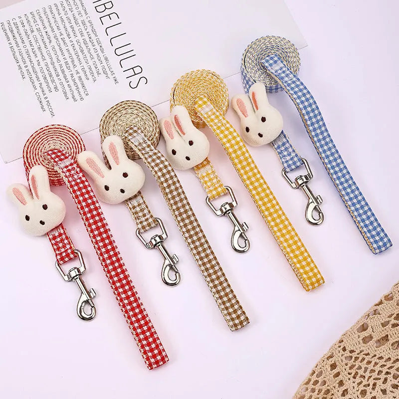 Small dog harness and leash set with quick release buckles in multiple colours