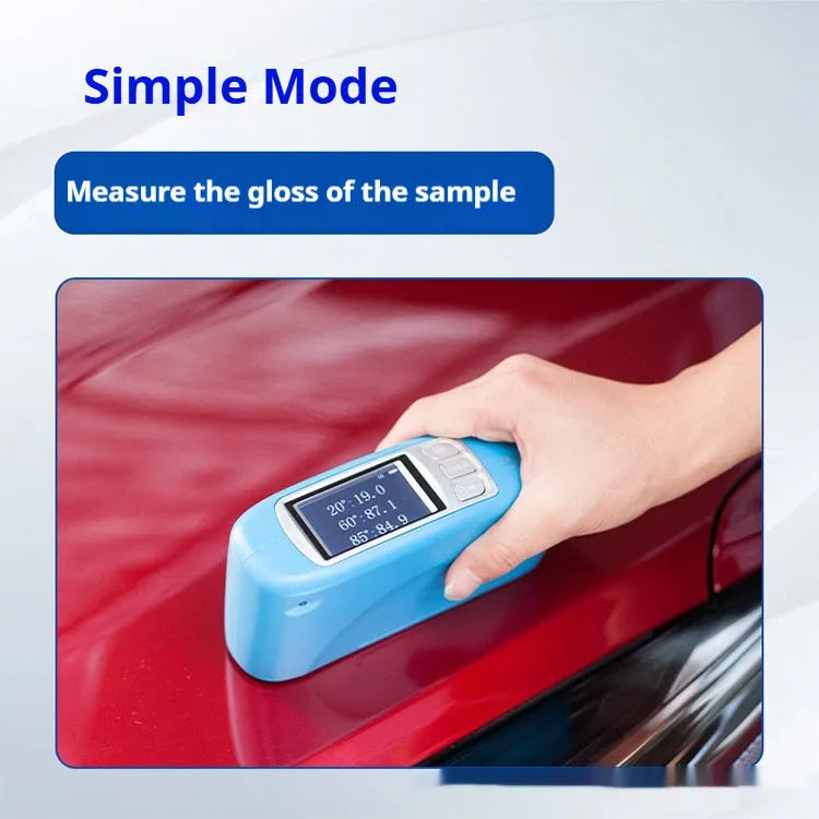 Portable glossiness tester for ceramic and stone surface brightness measurements with three model options
