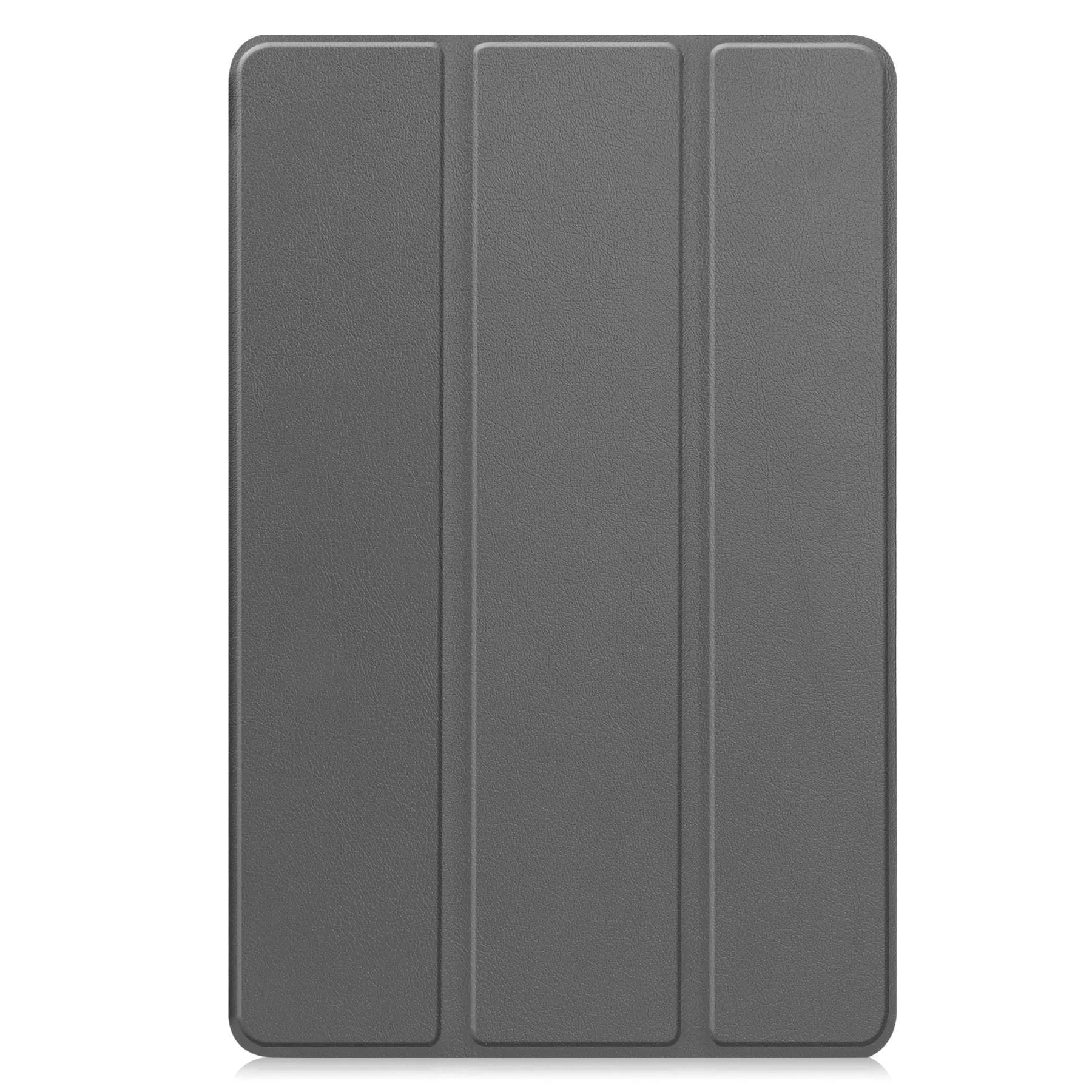 Samsung Tab S10 FE Plus 13.1 inch hard case in tri-fold stand mode showing silk screen design and microfibre lining