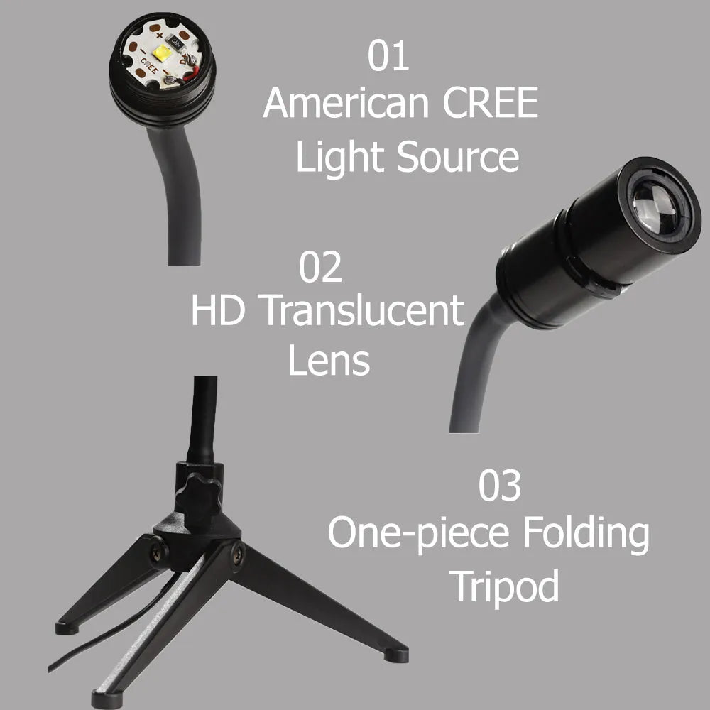 Earth and moon star projection lamp with adjustable bracket showing celestial projection effects