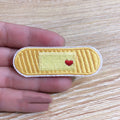 A pack of 10 embroidered cloth patches featuring a detailed computer design motif.