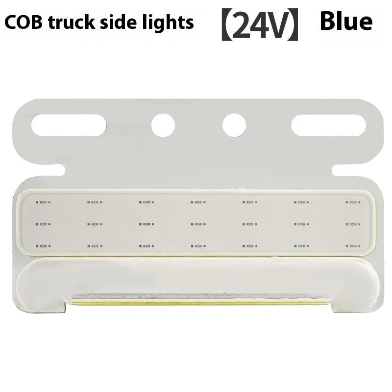 Waterproof COB LED truck side light for 12V and 24V commercial vehicles in aluminium alloy housing